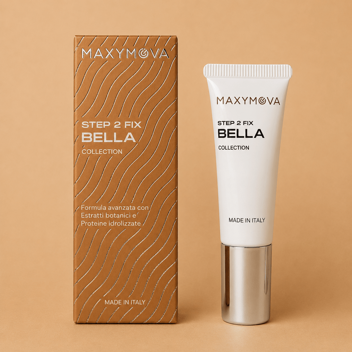 Bella Collection Step 2 Fix 10ml by House of Beauty USA, featuring a professional setting cream for Korean lash lifts and brow lamination.