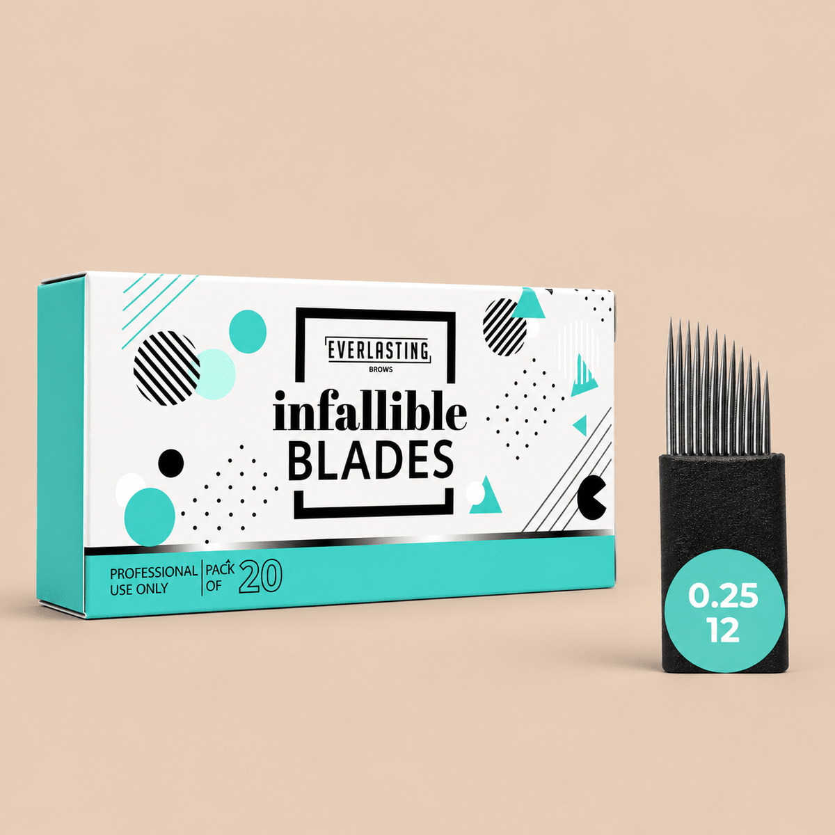 Infallible Slanted Microblading Blades 0.25 x 12 (20 pack) | Everlasting Brows - House of Beauty USA