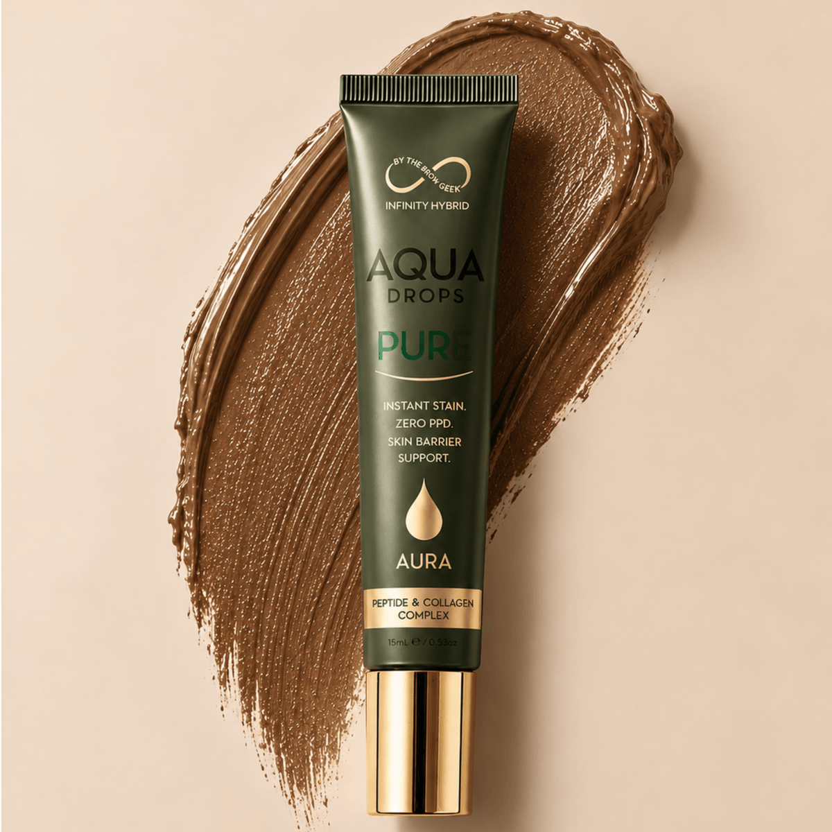 Aqua Drops® Pure | PPD-Free Liquid Hybrid Brow Tint 15ml | Infinity - House of Beauty USA