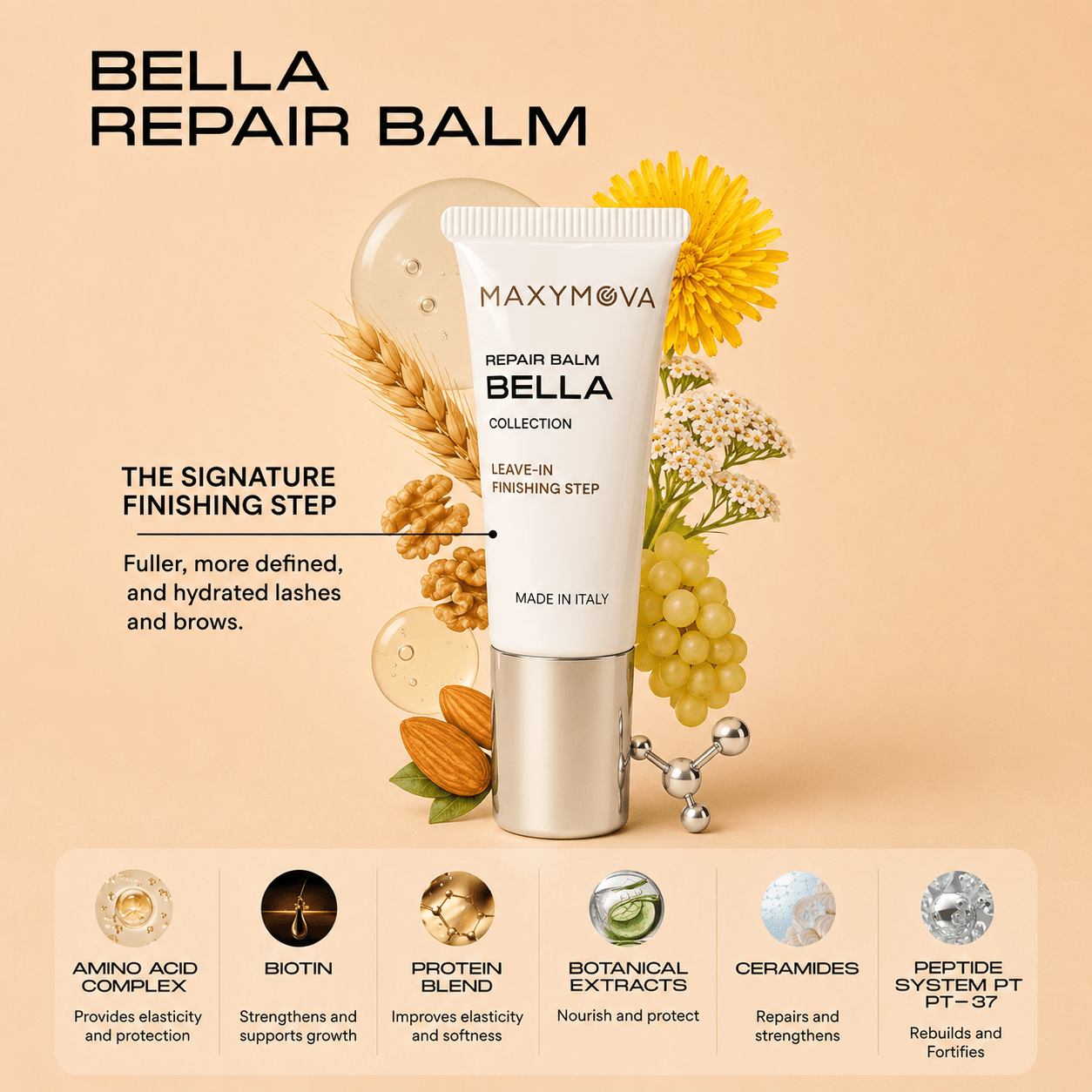 Bella Collection STEP 3 Repair leave-in balm 10ml tube | Maxymova - House of Beauty USA