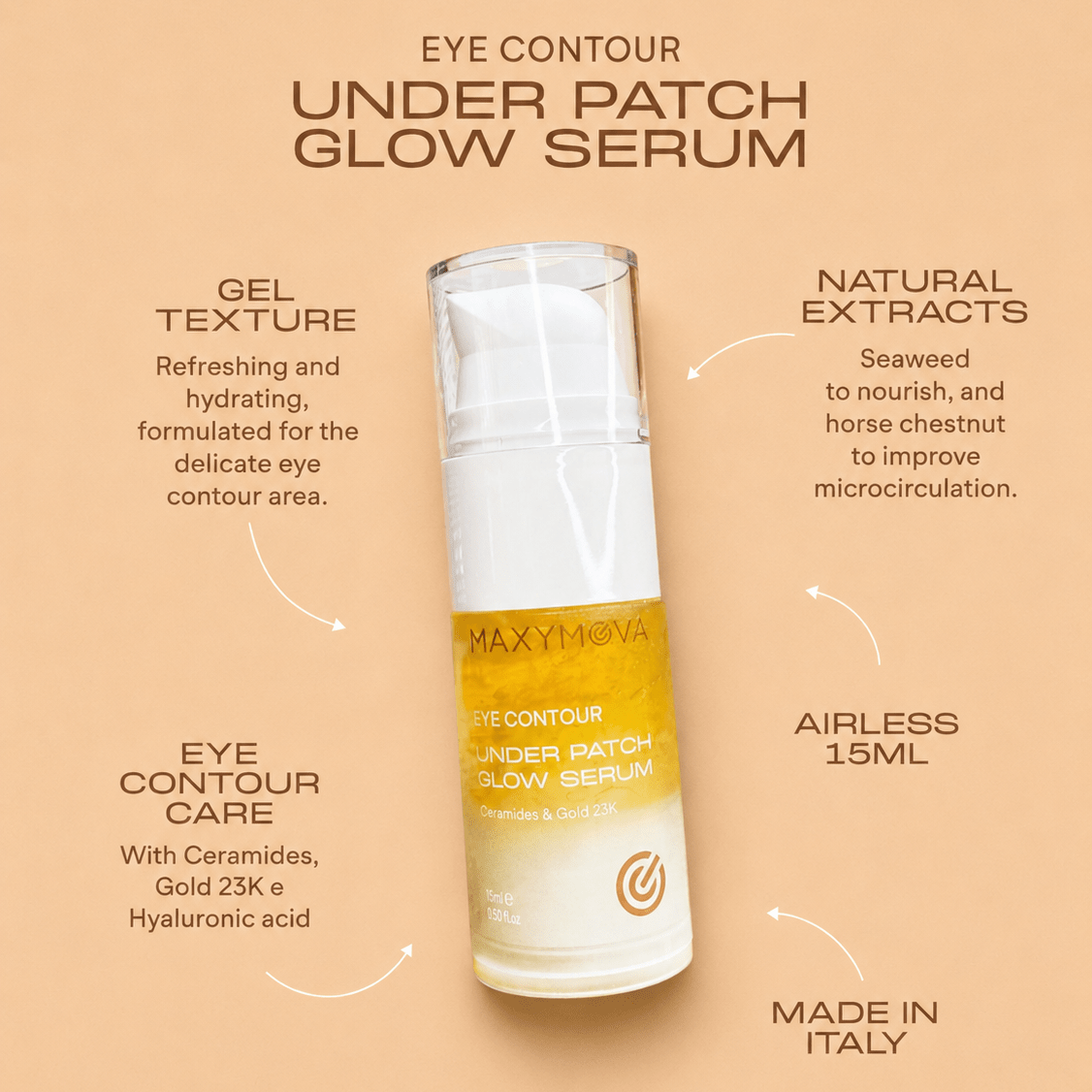 Under Patch Eye Contour Glow Serum 15ml | Maxymova - House of Beauty USA