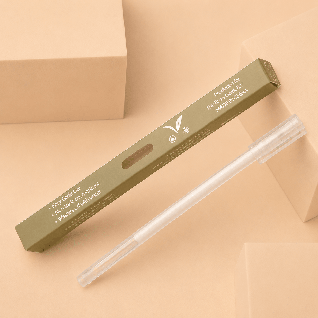 The Brow Geek Ultra Precise Gel Mapping Pen by House of Beauty USA, featuring an ultra-fine tip for crisp brow mapping lines.