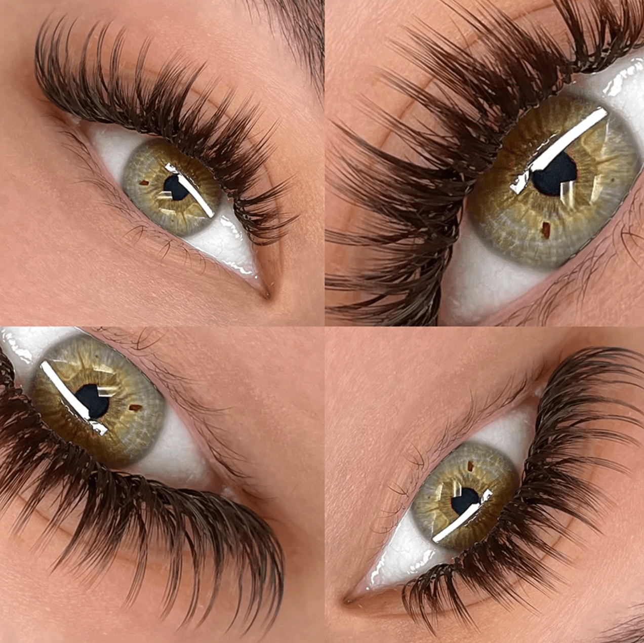 Detailed front label view on the Favorite Cashmere Mocha Brown lash tray displaying curl and length specs.