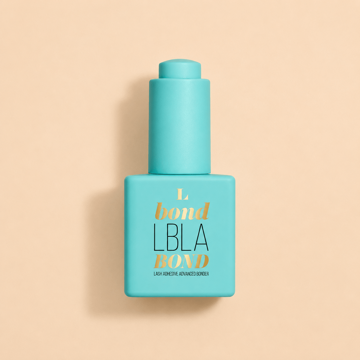 Front packaging view of the LBLA Bond Lash Curing Solution bottle with clear product labeling.