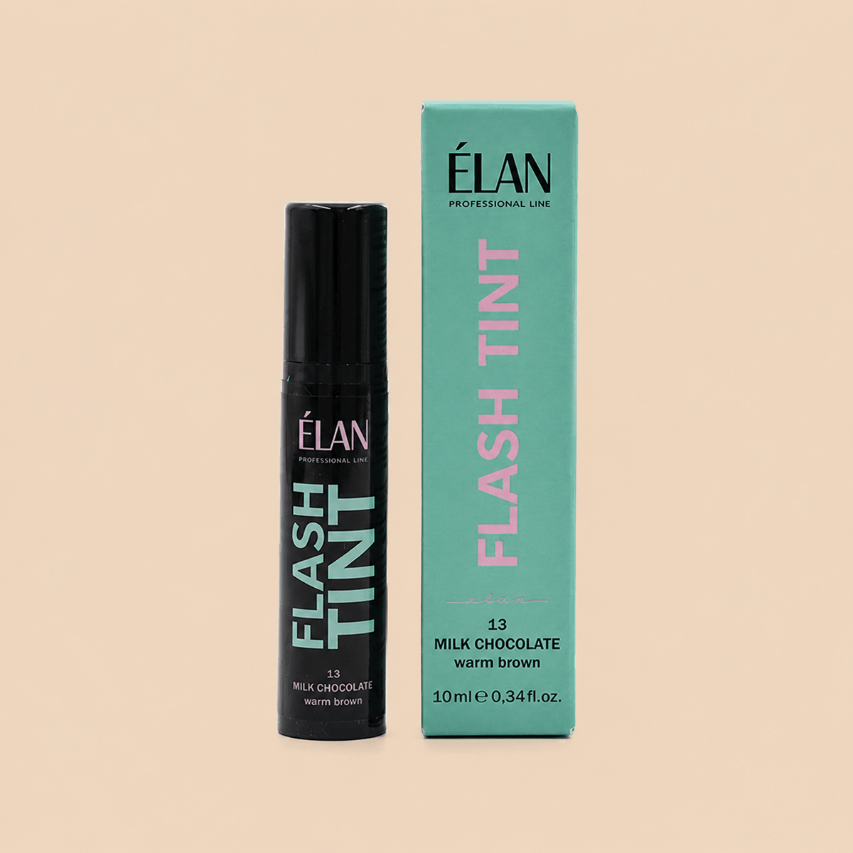 ELAN FLASH TINT Direct Brow Tinting System by House of Beauty USA, featuring a professional oxidant-free brow tint for post-lamination care.