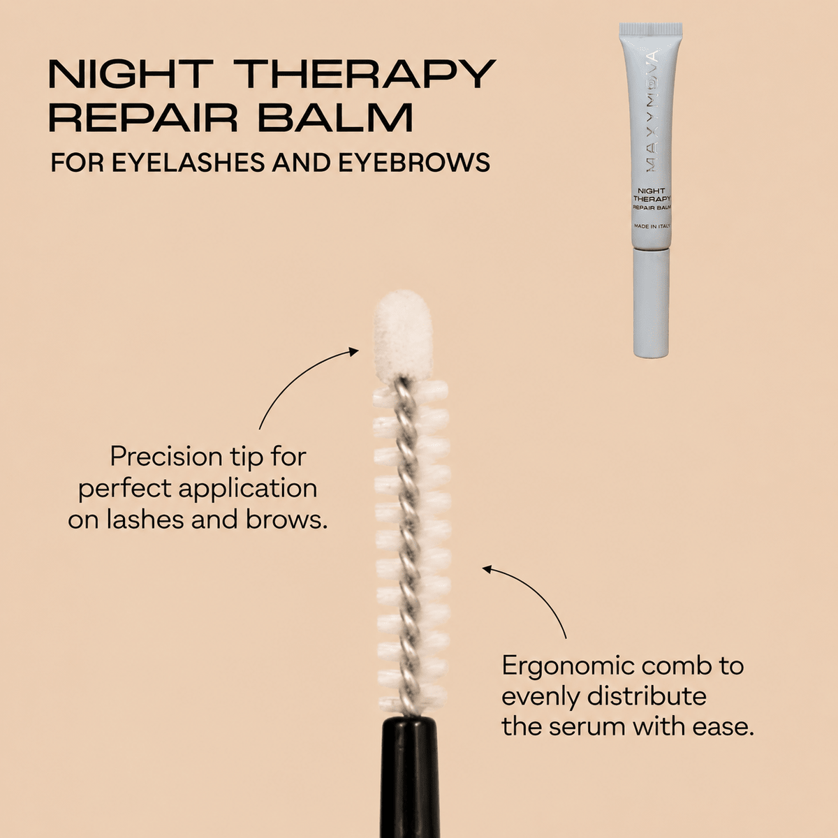 Maxymova Growth Boost Advanced Gel Serum 8ml by House of Beauty USA, featuring a professional lash and brow treatment with 5% Capixyl.