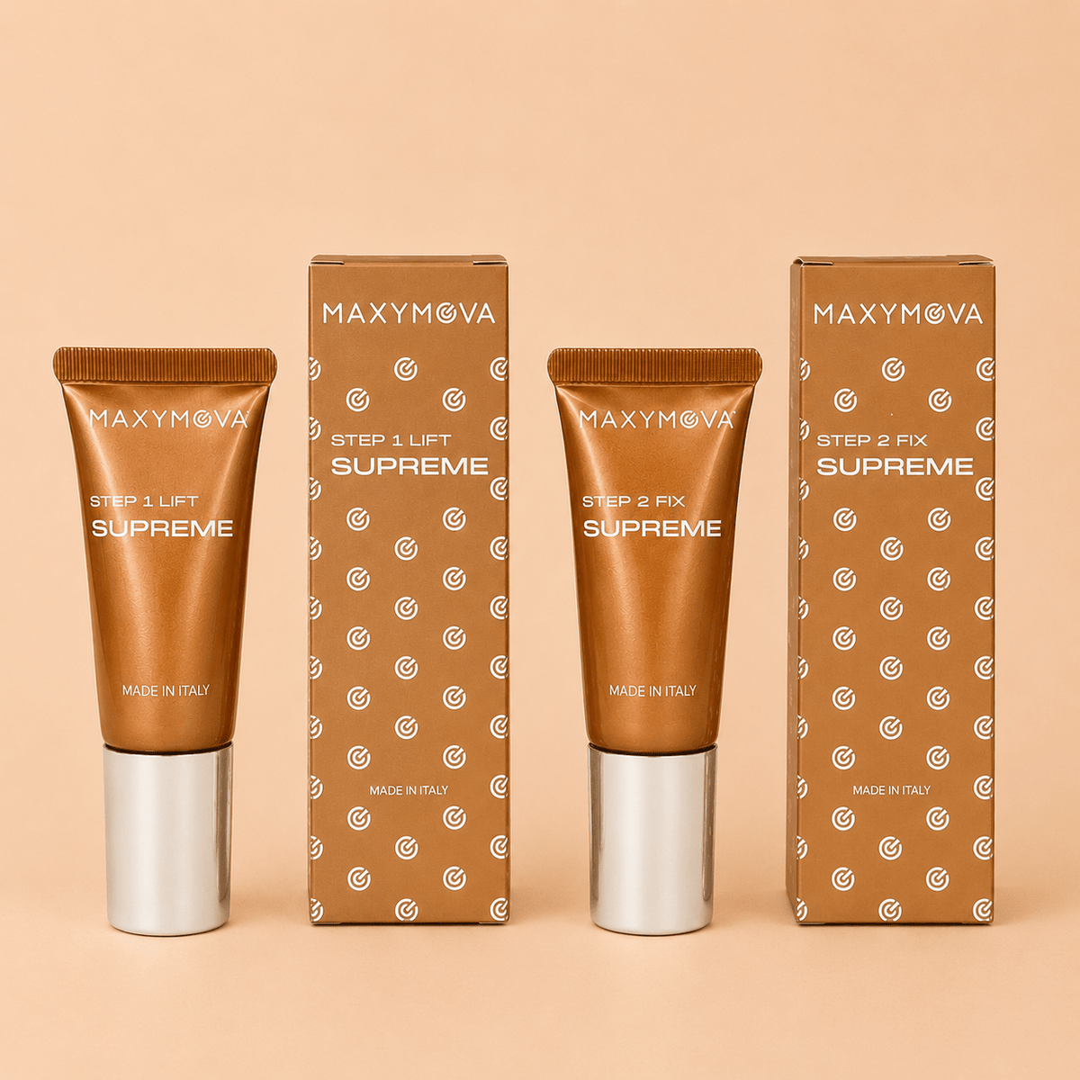 Maxymova Supreme Step 1 Lift 10ml by House of Beauty USA, featuring a professional lifting cream for fast and reliable lash and brow lamination.