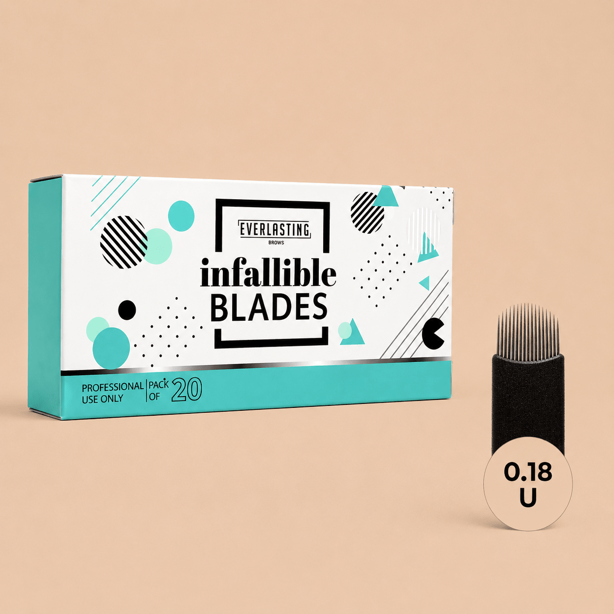 Infallible Microblading Blades U 0.18 (20 pack) | Everlasting Brows - House of Beauty USA