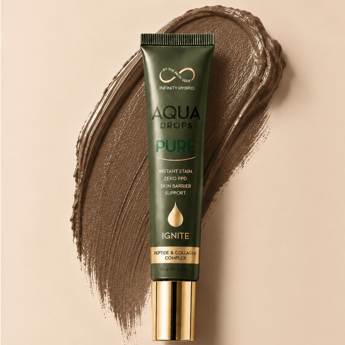 Aqua Drops® Pure | PPD-Free Liquid Hybrid Brow Tint 15ml | Infinity - House of Beauty USA