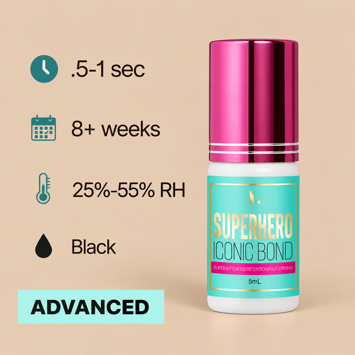 Superhero Fast Lash Extension Adhesive | Bond Technology | LBLA - House of Beauty USA
